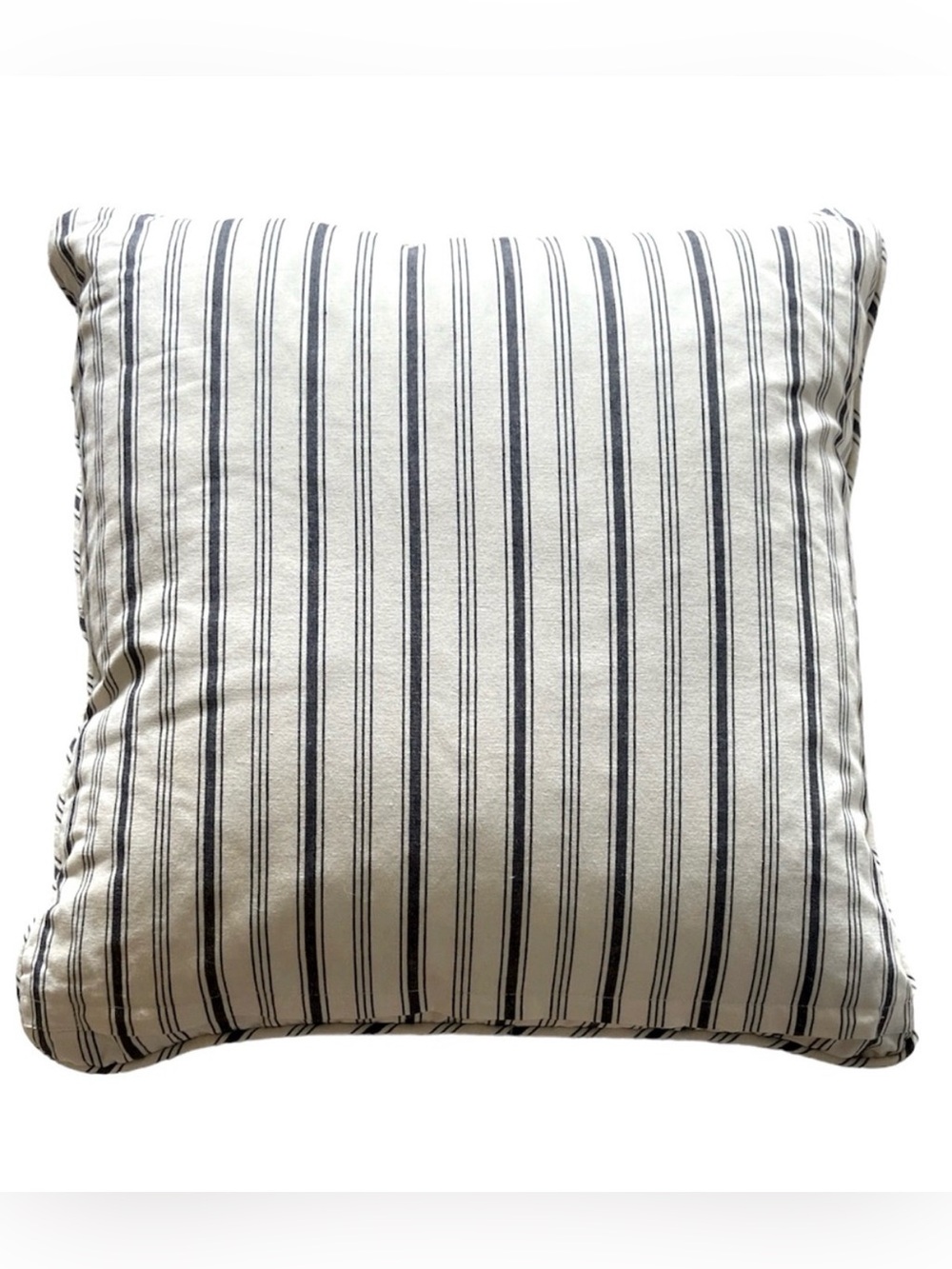 IKEA ALVINE SMAL Ticking Striped Down Pillow Removable Cover Machine Wash 20”
